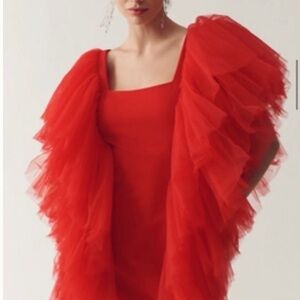 Anthropologie Sunday in Brooklyn Red Mini tulle Dress
